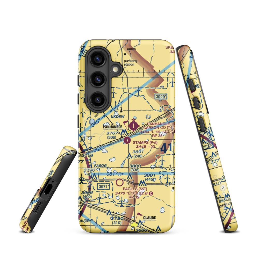 Stamps Field (3TE5) VFR Sectional Samsung Phone Case Samsung Galaxy S24 model shown