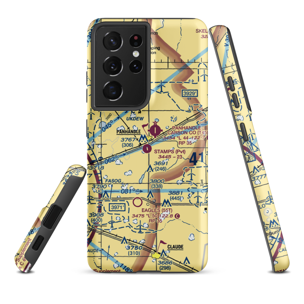 Stamps Field (3TE5) VFR Sectional Samsung Phone Case Samsung Galaxy S21 Ultra model shown