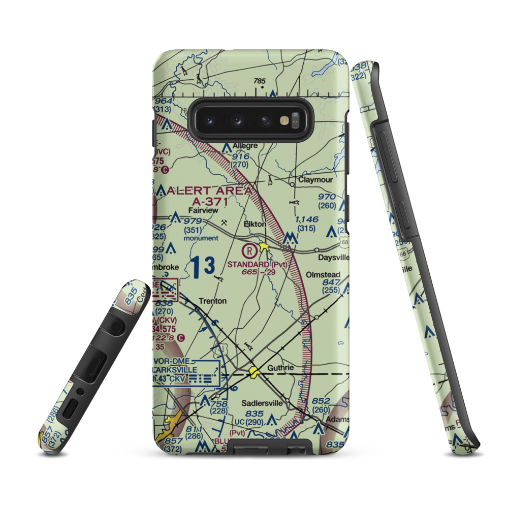 Standard Field (5KY4) VFR Sectional Samsung Phone Case Samsung Galaxy S10 Plus model shown