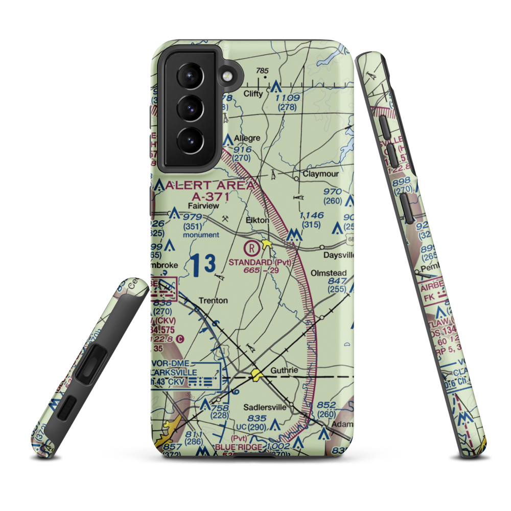 Standard Field (5KY4) VFR Sectional Samsung Phone Case Samsung Galaxy S21 Plus model shown