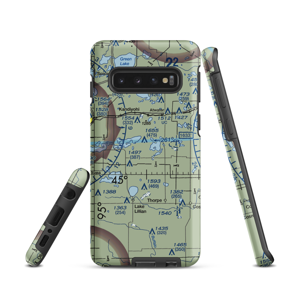 Stanton Hill Aerodrome (68MN) VFR Sectional Samsung Phone Case Samsung Galaxy S10 model shown