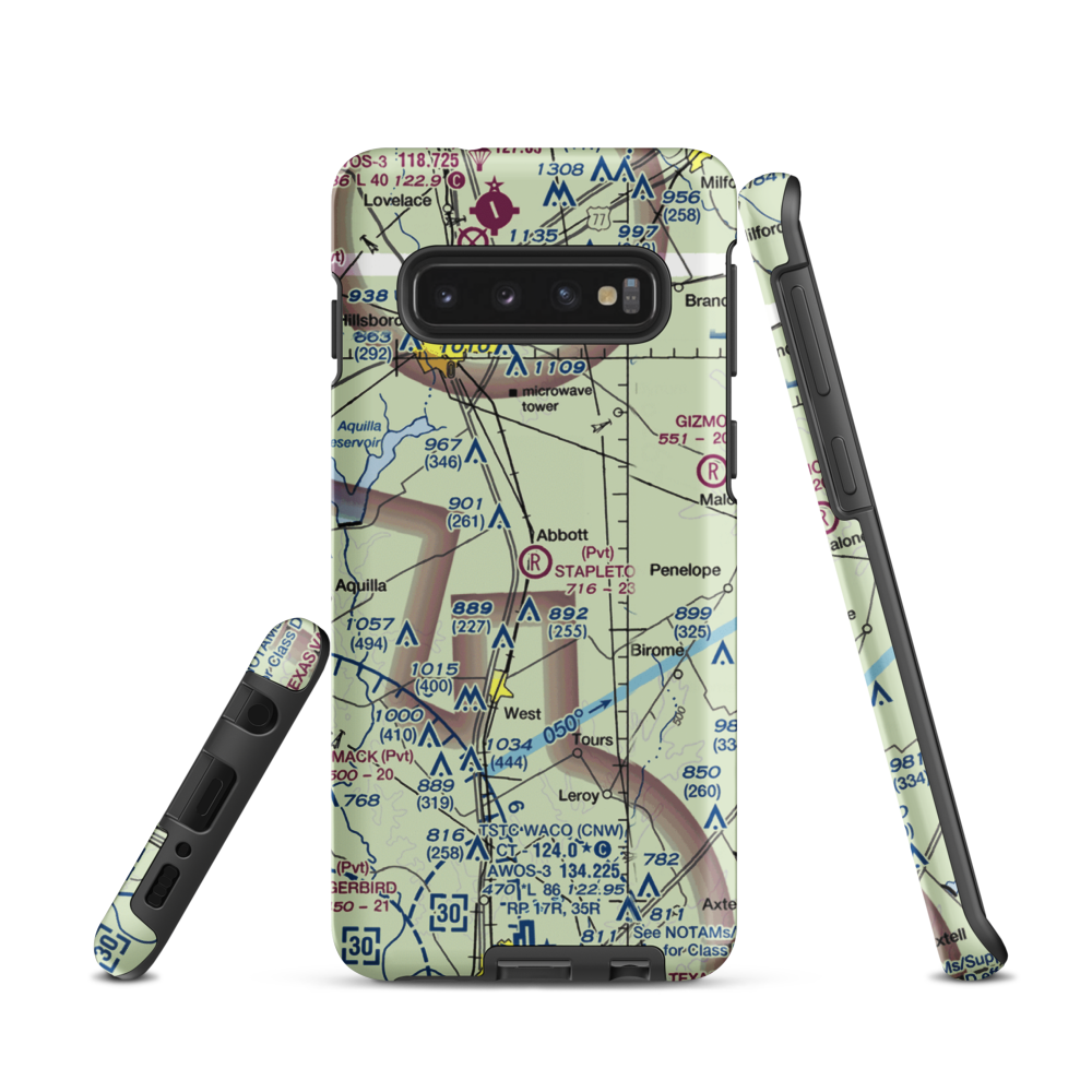 Stapleton Field (TX03) VFR Sectional Samsung Phone Case Samsung Galaxy S10 model shown