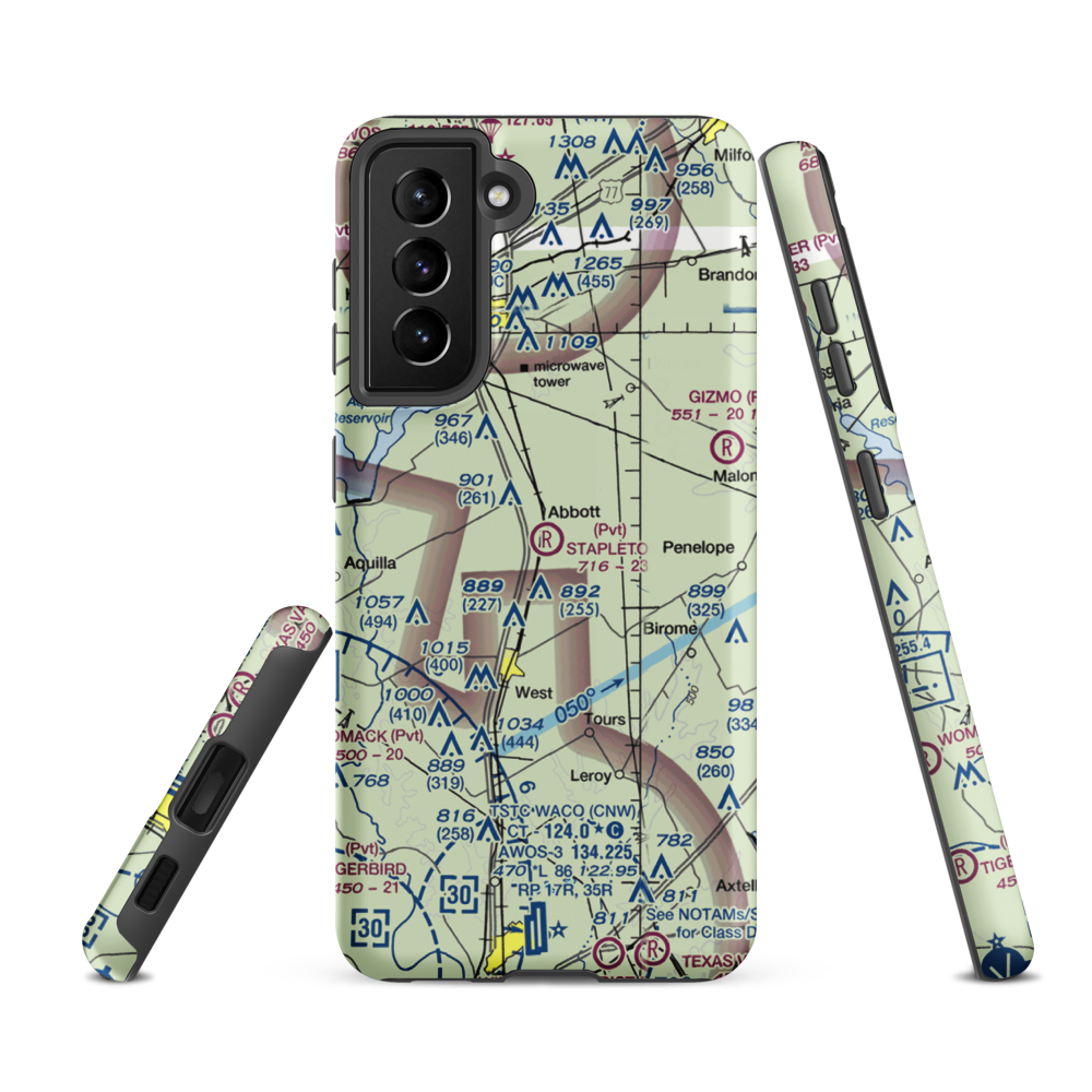 Stapleton Field (TX03) VFR Sectional Samsung Phone Case Samsung Galaxy S21 Ultra model shown