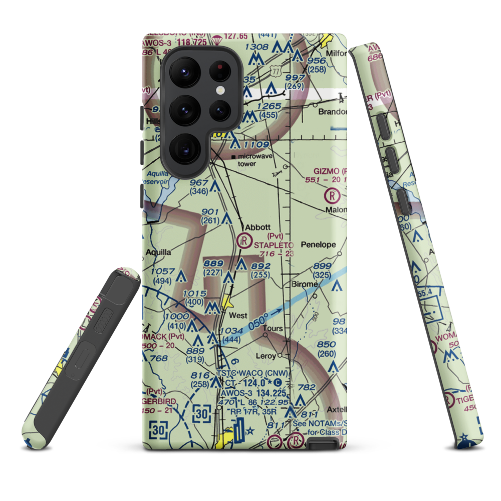 Stapleton Field (TX03) VFR Sectional Samsung Phone Case Samsung Galaxy S22 Ultra model shown