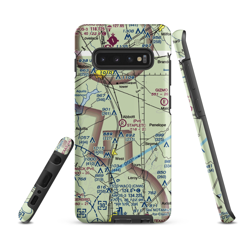 Stapleton Field (TX03) VFR Sectional Samsung Phone Case Samsung Galaxy S10 Plus model shown