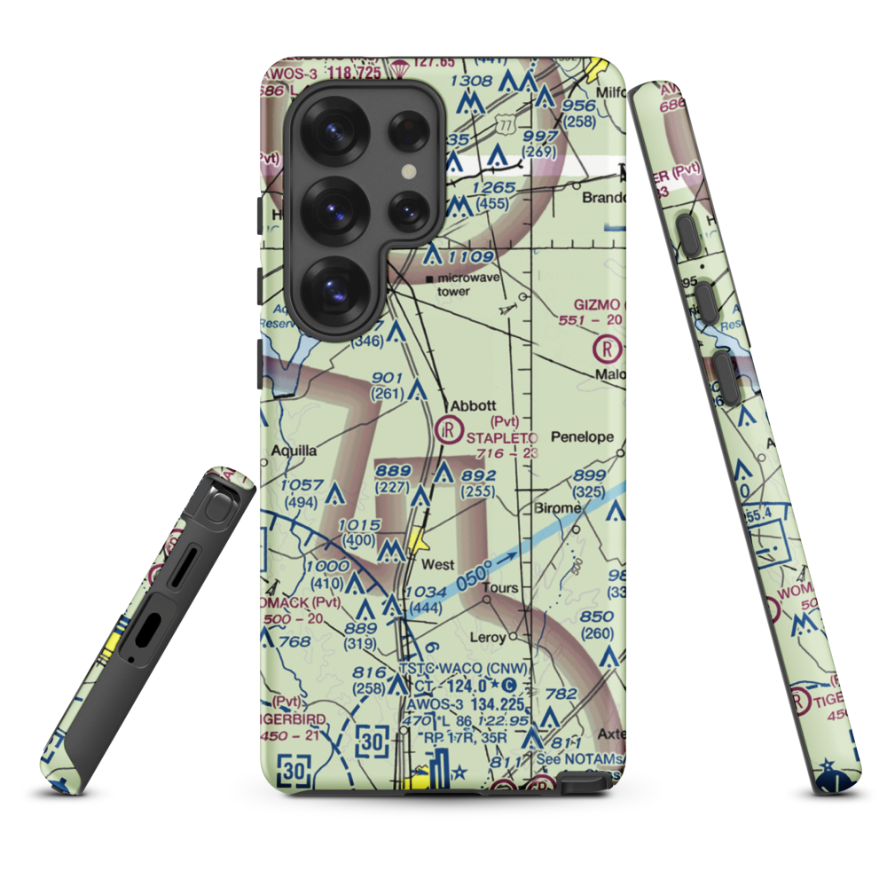 Stapleton Field (TX03) VFR Sectional Samsung Phone Case Samsung Galaxy S25 Ultra model shown