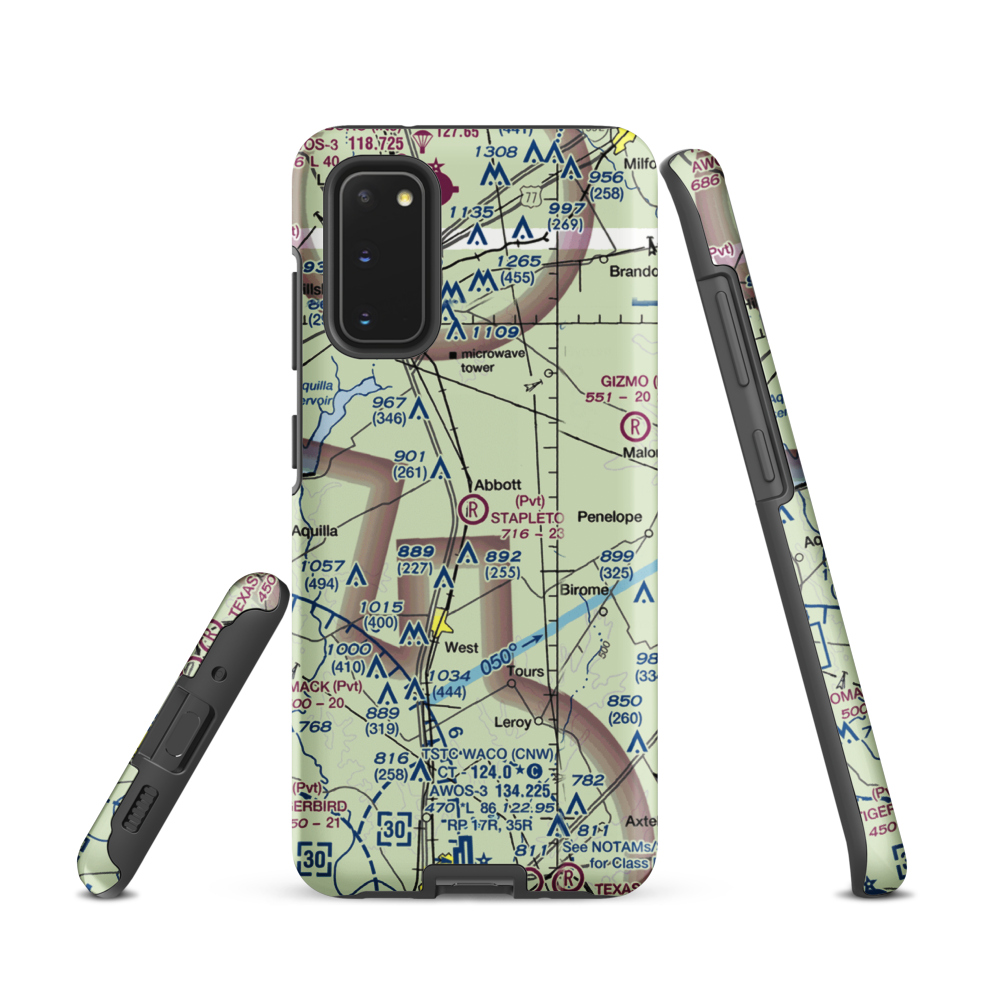 Stapleton Field (TX03) VFR Sectional Samsung Phone Case Samsung Galaxy S20 model shown