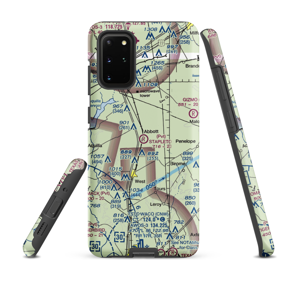Stapleton Field (TX03) VFR Sectional Samsung Phone Case Samsung Galaxy S20 Plus model shown