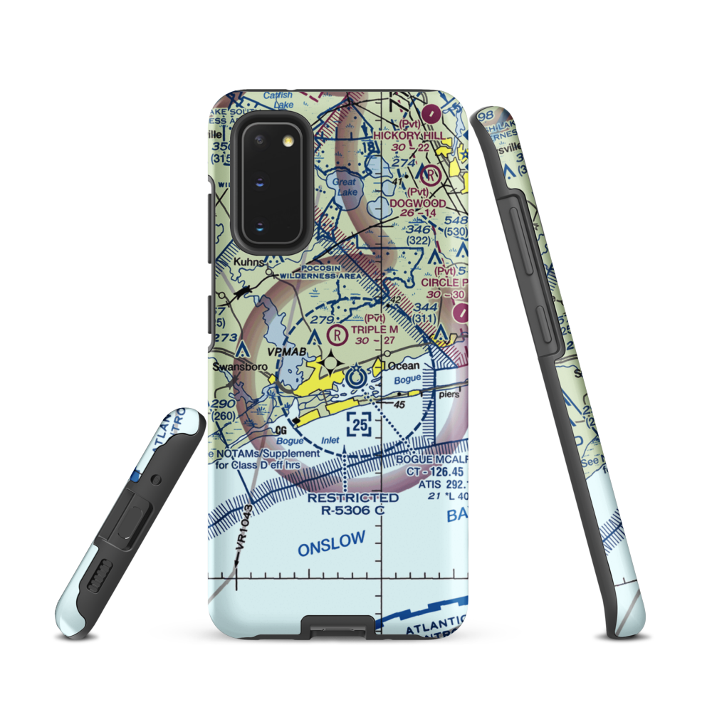 Star Hill Golf Club Airport (60NC) VFR Sectional Samsung Phone Case Samsung Galaxy S20 model shown
