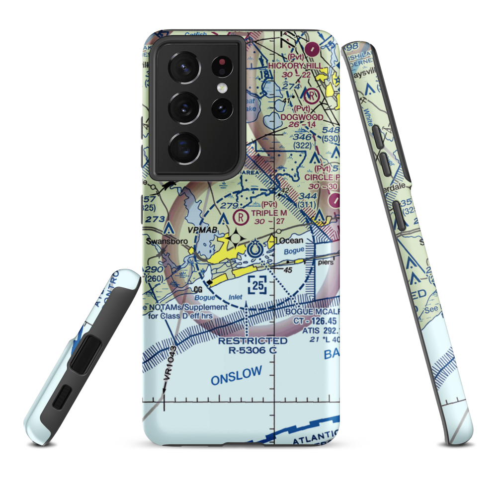 Star Hill Golf Club Airport (60NC) VFR Sectional Samsung Phone Case Samsung Galaxy S21 Ultra model shown