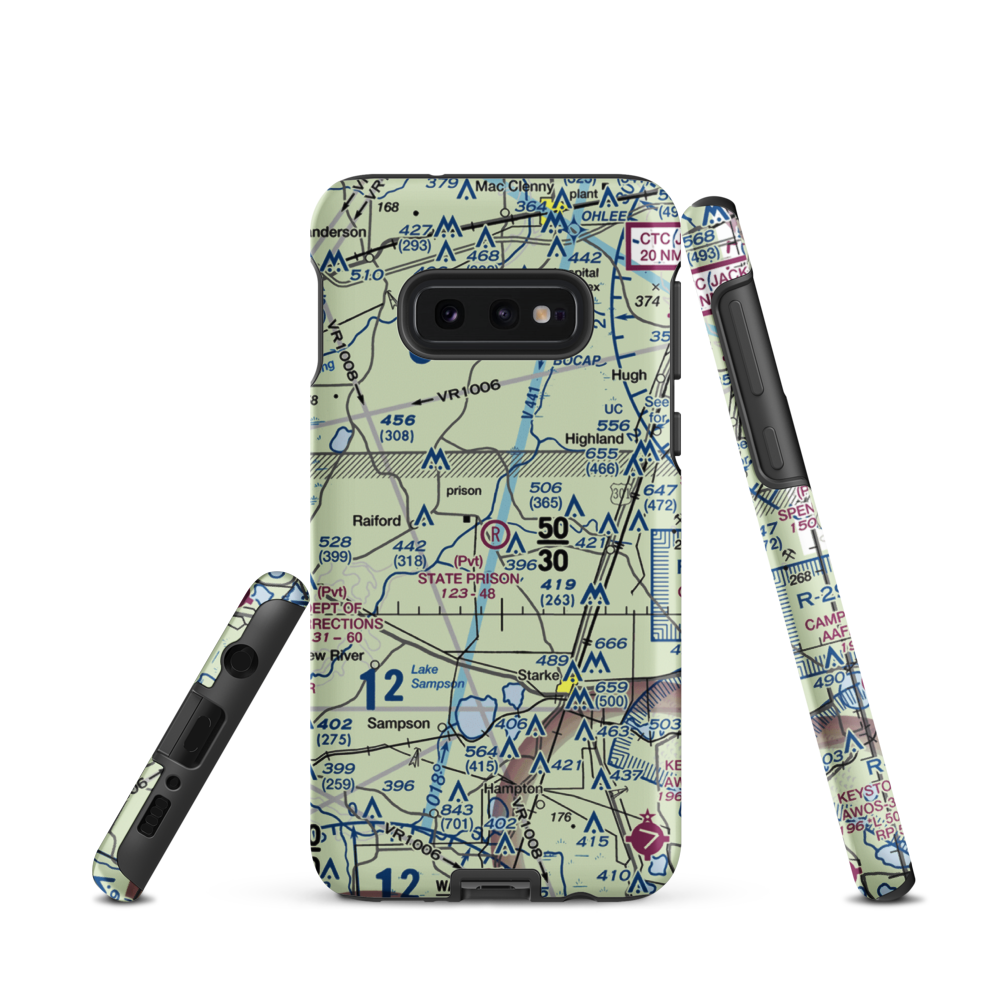 State Prison Field (FL28) VFR Sectional Samsung Phone Case Samsung Galaxy S10e model shown