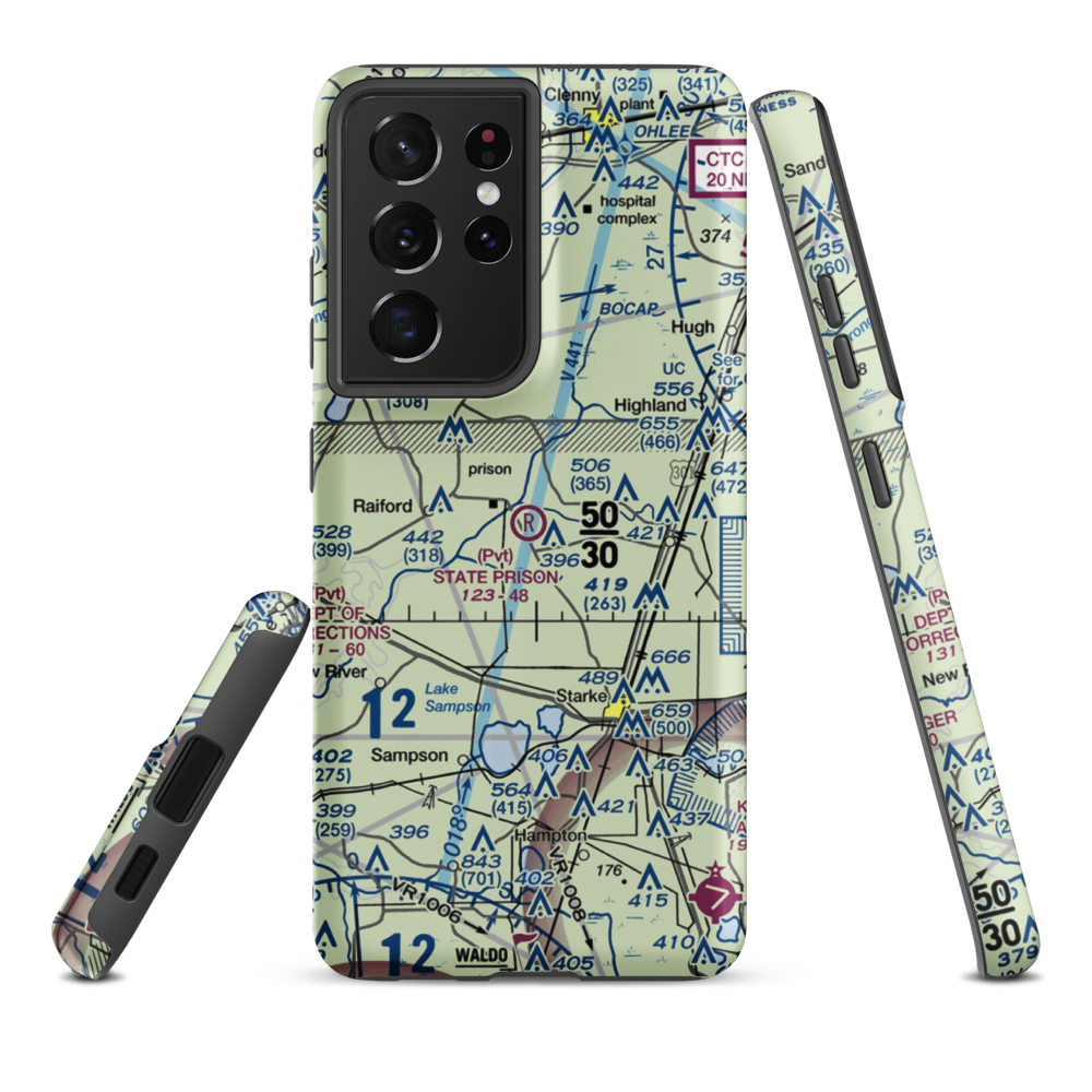 State Prison Field (FL28) VFR Sectional Samsung Phone Case Samsung Galaxy S21 Ultra model shown