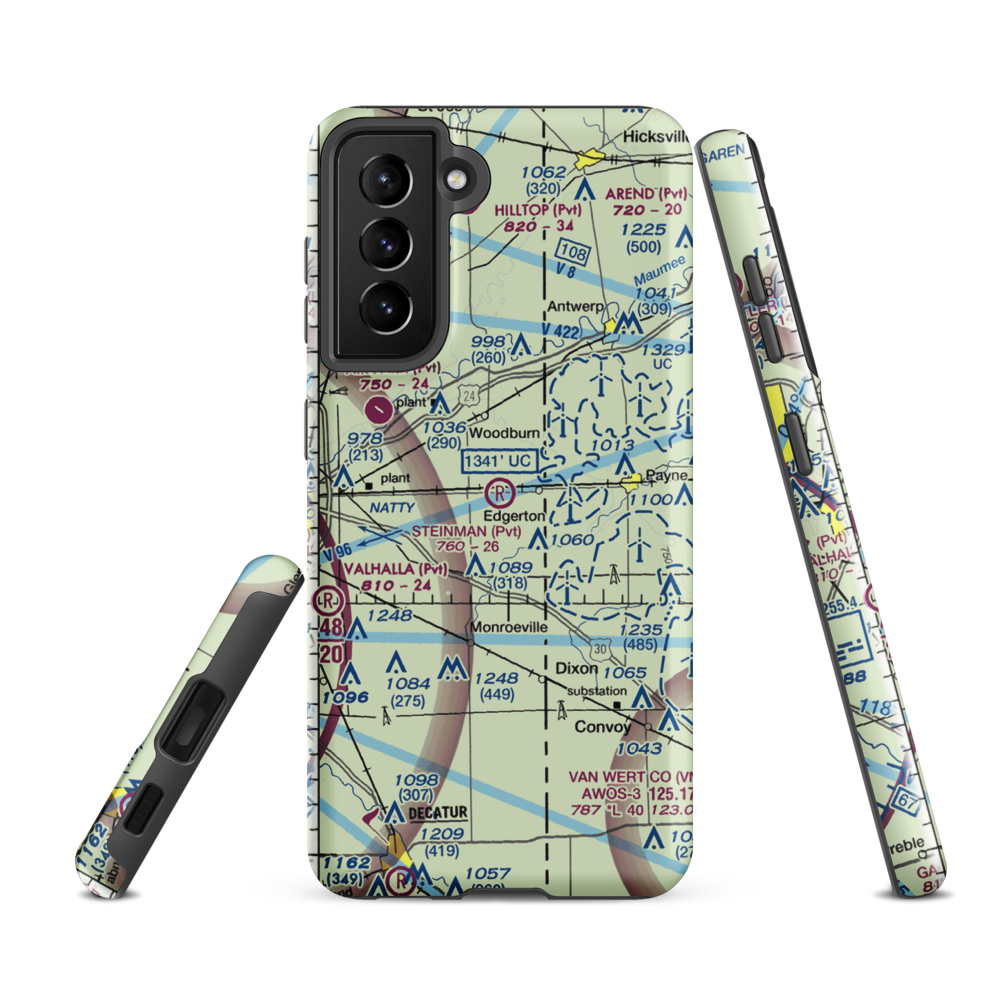 Steinman Airport (53II) VFR Sectional Samsung Phone Case Samsung Galaxy S21 Ultra model shown