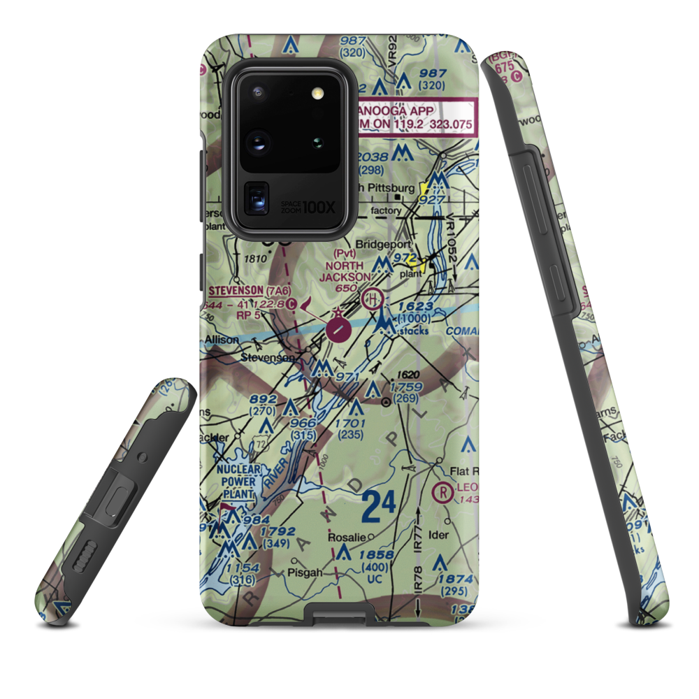 Stevenson Airport (7A6) VFR Sectional Samsung Phone Case Samsung Galaxy S20 Ultra model shown