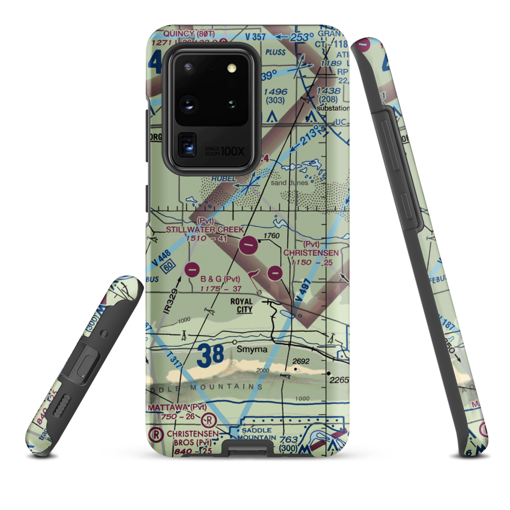 Stillwater Creek Airport (04WN) VFR Sectional Samsung Phone Case Samsung Galaxy S20 Ultra model shown