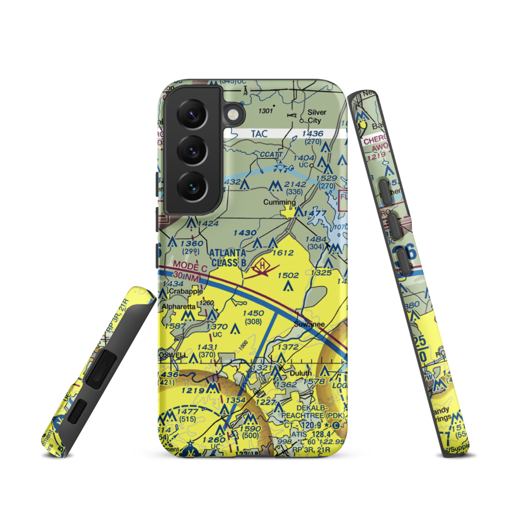 Stoney Point Field (6GA0) VFR Sectional Samsung Phone Case Samsung Galaxy S22 model shown