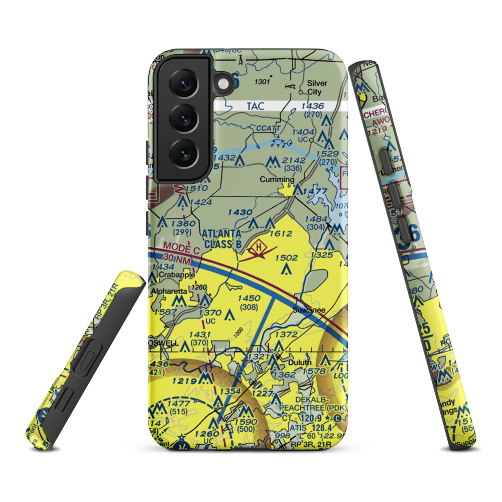Stoney Point Field (6GA0) VFR Sectional Samsung Phone Case Samsung Galaxy S22 Plus model shown