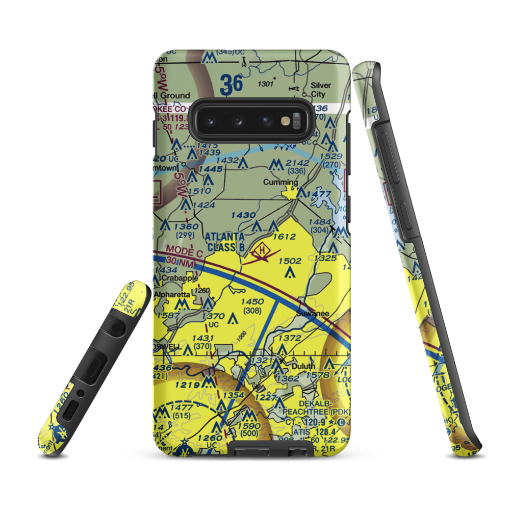 Stoney Point Field (6GA0) VFR Sectional Samsung Phone Case Samsung Galaxy S10e model shown