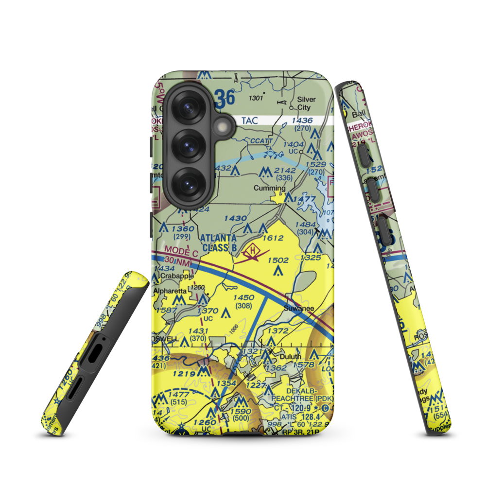 Stoney Point Field (6GA0) VFR Sectional Samsung Phone Case Samsung Galaxy S25 model shown