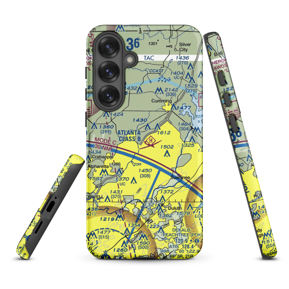 Stoney Point Field (6GA0) VFR Sectional Samsung Phone Case Samsung Galaxy S25 Plus model shown