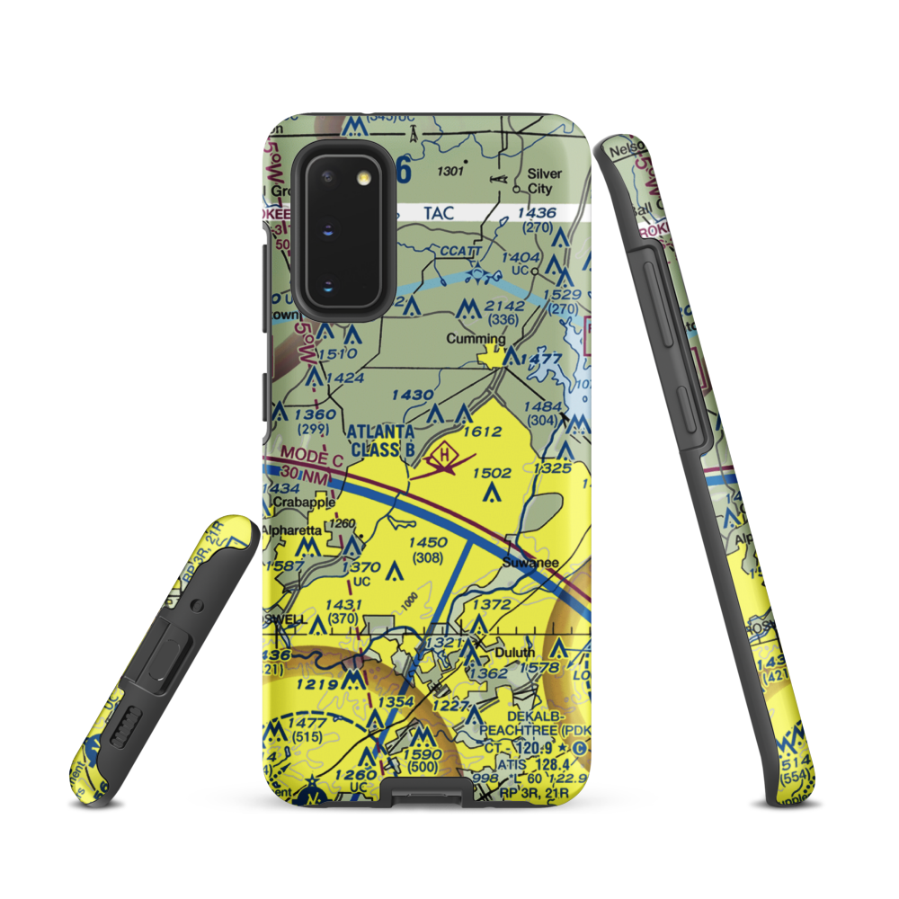Stoney Point Field (6GA0) VFR Sectional Samsung Phone Case Samsung Galaxy S20 model shown