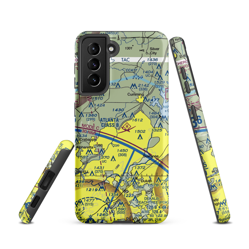 Stoney Point Field (6GA0) VFR Sectional Samsung Phone Case Samsung Galaxy S21 model shown