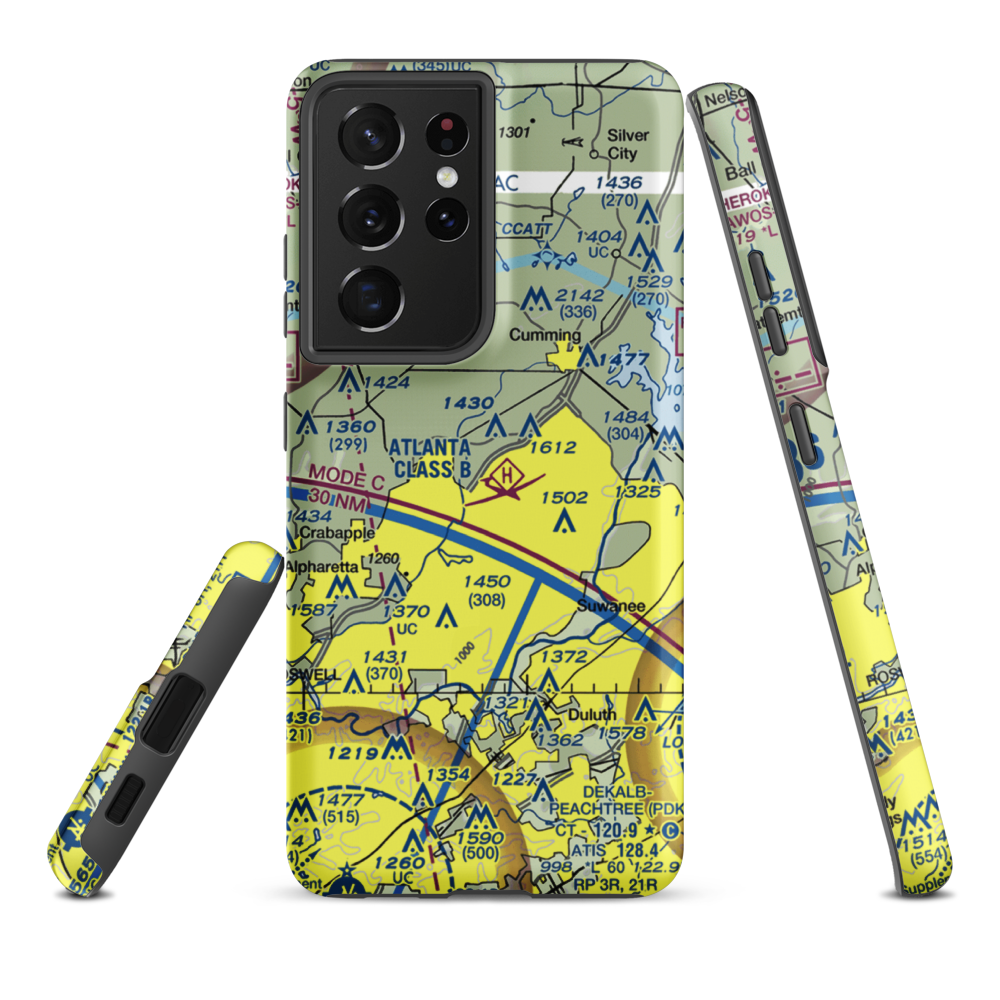 Stoney Point Field (6GA0) VFR Sectional Samsung Phone Case Samsung Galaxy S21 Ultra model shown