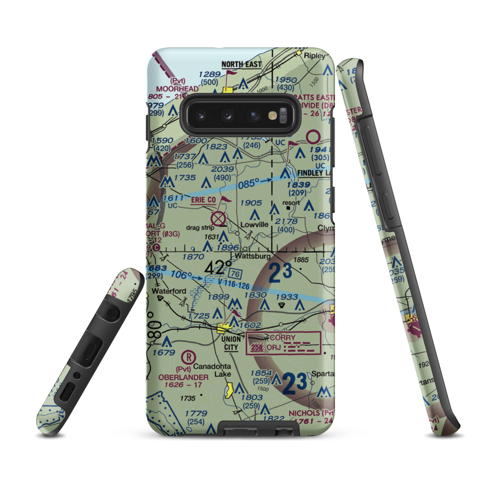 Strawberry Acres Airport (2PN0) VFR Sectional Samsung Phone Case Samsung Galaxy S10 Plus model shown