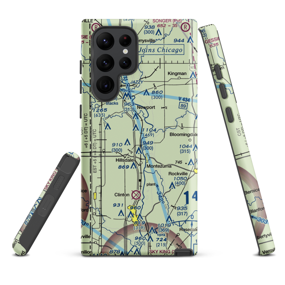 Strip Airport (II59) VFR Sectional Samsung Phone Case Samsung Galaxy S22 Ultra model shown