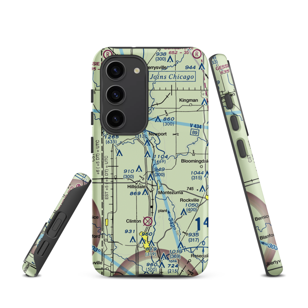 Strip Airport (II59) VFR Sectional Samsung Phone Case Samsung Galaxy S23 model shown