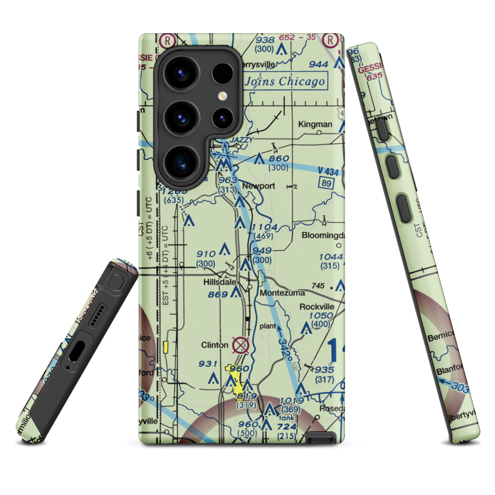 Strip Airport (II59) VFR Sectional Samsung Phone Case Samsung Galaxy S24 Ultra model shown