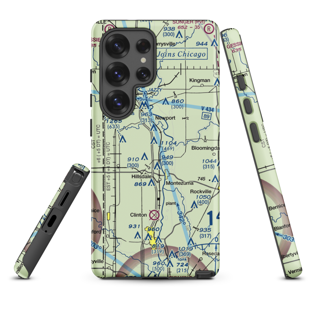 Strip Airport (II59) VFR Sectional Samsung Phone Case Samsung Galaxy S25 Ultra model shown