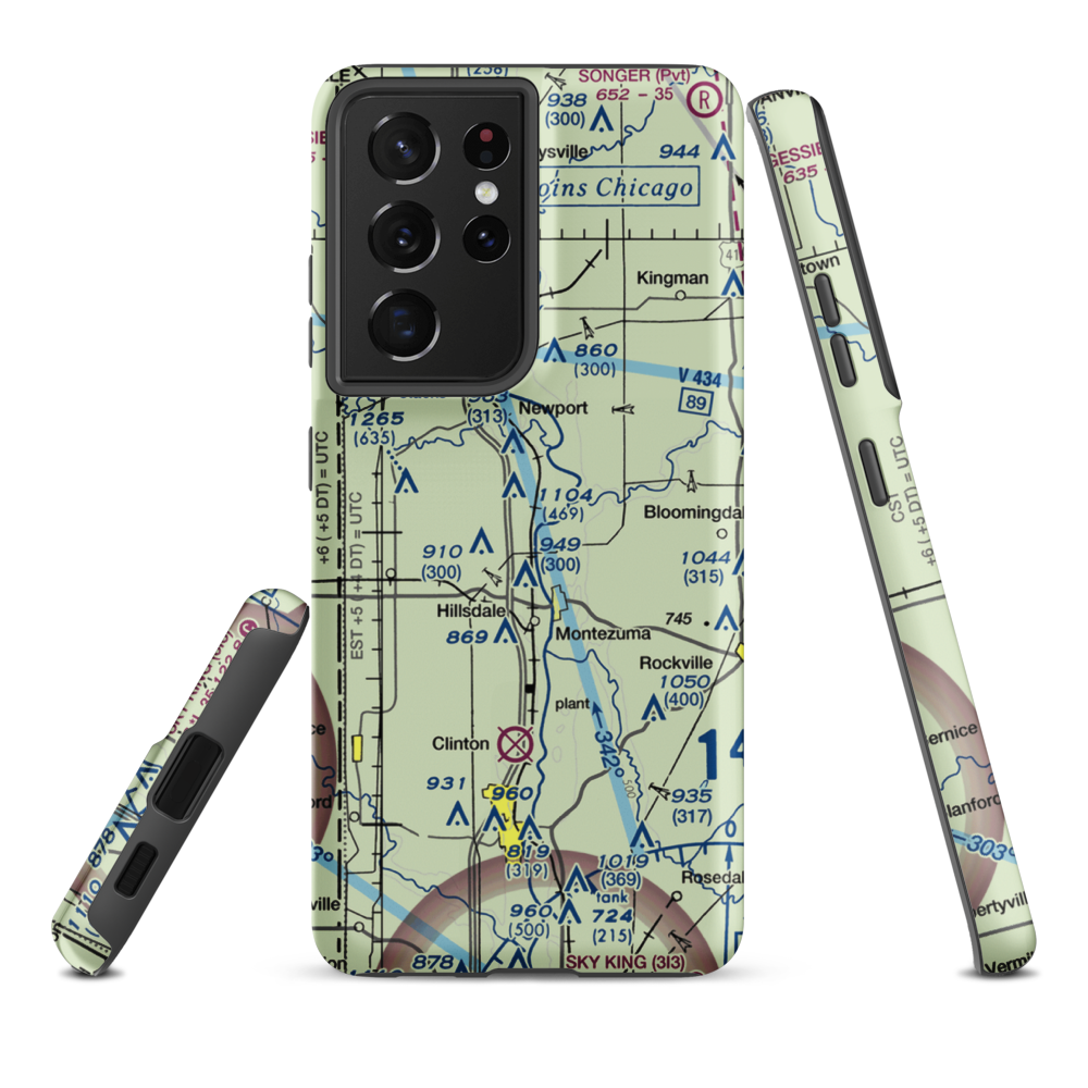 Strip Airport (II59) VFR Sectional Samsung Phone Case Samsung Galaxy S21 Ultra model shown