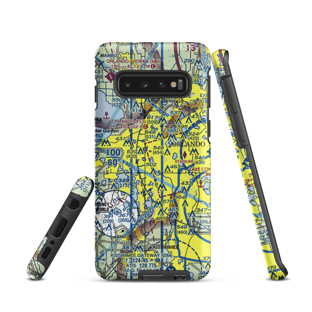 Summer Lakes Seaplane Base (FD43) VFR Sectional Samsung Phone Case Samsung Galaxy S10 model shown