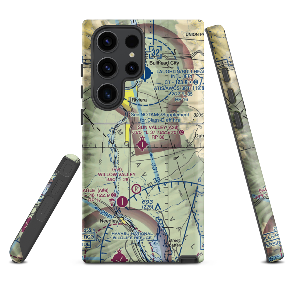 Sun Valley Airport (A20) VFR Sectional Samsung Phone Case Samsung Galaxy S23 Ultra model shown