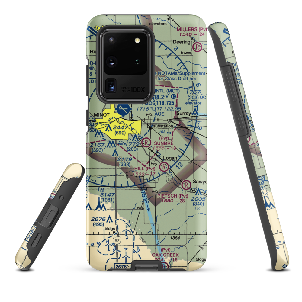 Sundre Airport (ND36) VFR Sectional Samsung Phone Case Samsung Galaxy S20 Ultra model shown