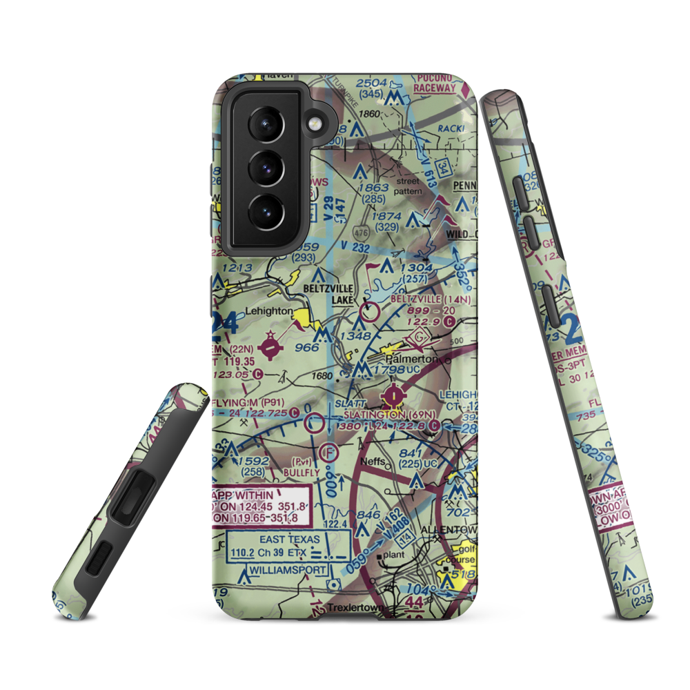 Sunny Rest Airport (8PA8) VFR Sectional Samsung Phone Case Samsung Galaxy S21 FE model shown