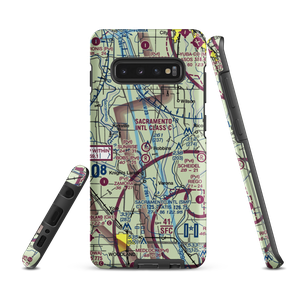 Sunrise Dusters Airport (CA18) VFR Sectional Samsung Phone Case