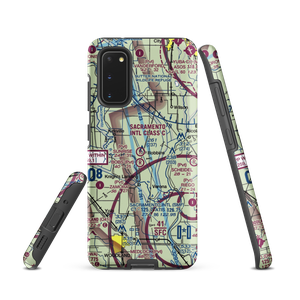 Sunrise Dusters Airport (CA18) VFR Sectional Samsung Phone Case