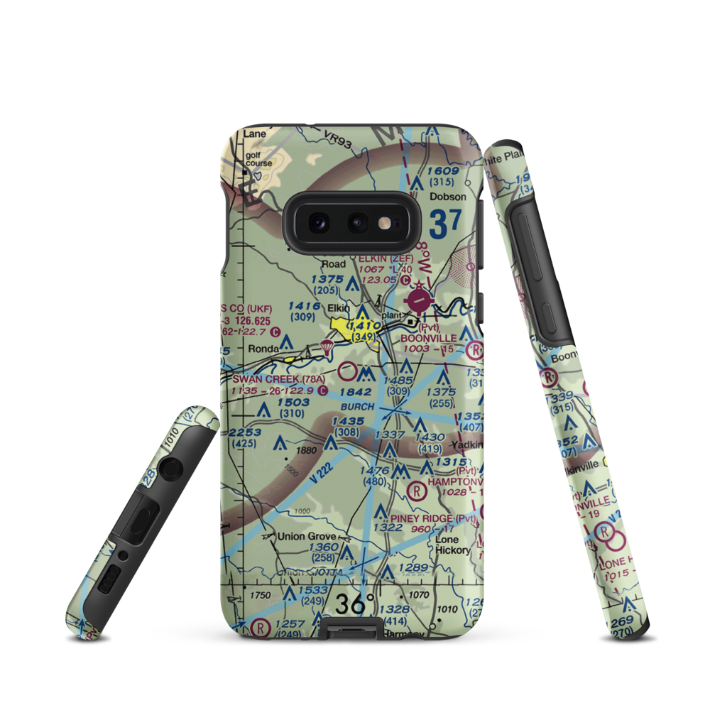 Swan Creek Airport (78A) VFR Sectional Samsung Phone Case Samsung Galaxy S10e model shown
