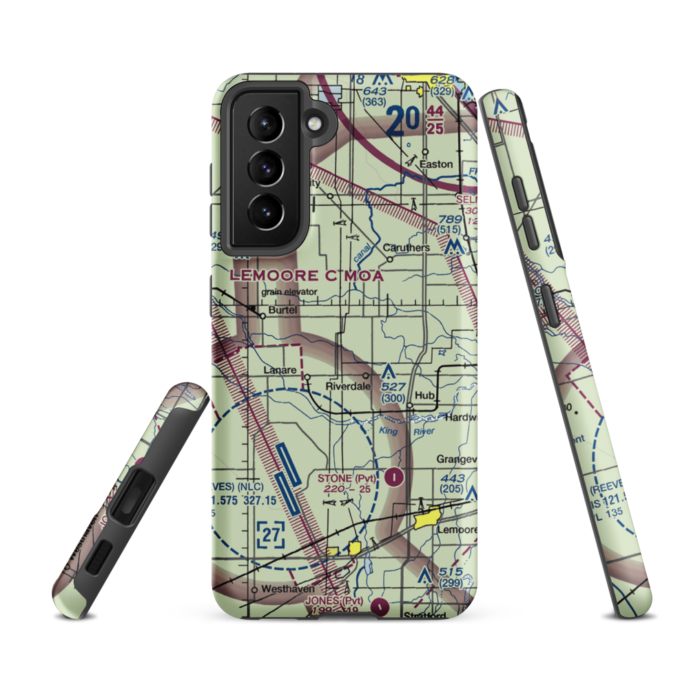 Swanson Ranch Nr 2 Airport (89CA) VFR Sectional Samsung Phone Case Samsung Galaxy S21 FE model shown