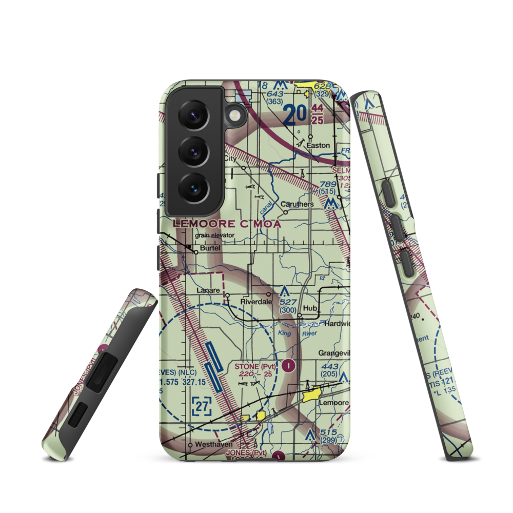 Swanson Ranch Nr 2 Airport (89CA) VFR Sectional Samsung Phone Case Samsung Galaxy S22 model shown