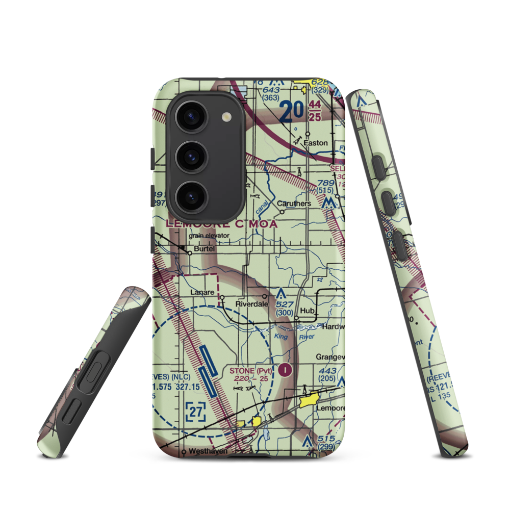Swanson Ranch Nr 2 Airport (89CA) VFR Sectional Samsung Phone Case Samsung Galaxy S23 model shown