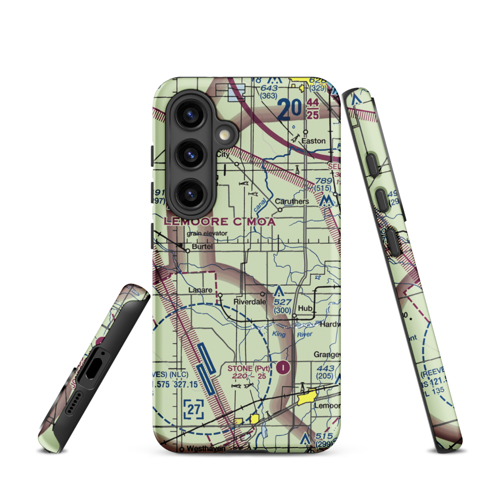 Swanson Ranch Nr 2 Airport (89CA) VFR Sectional Samsung Phone Case Samsung Galaxy S24 model shown
