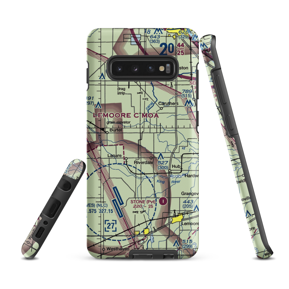 Swanson Ranch Nr 2 Airport (89CA) VFR Sectional Samsung Phone Case Samsung Galaxy S10 Plus model shown