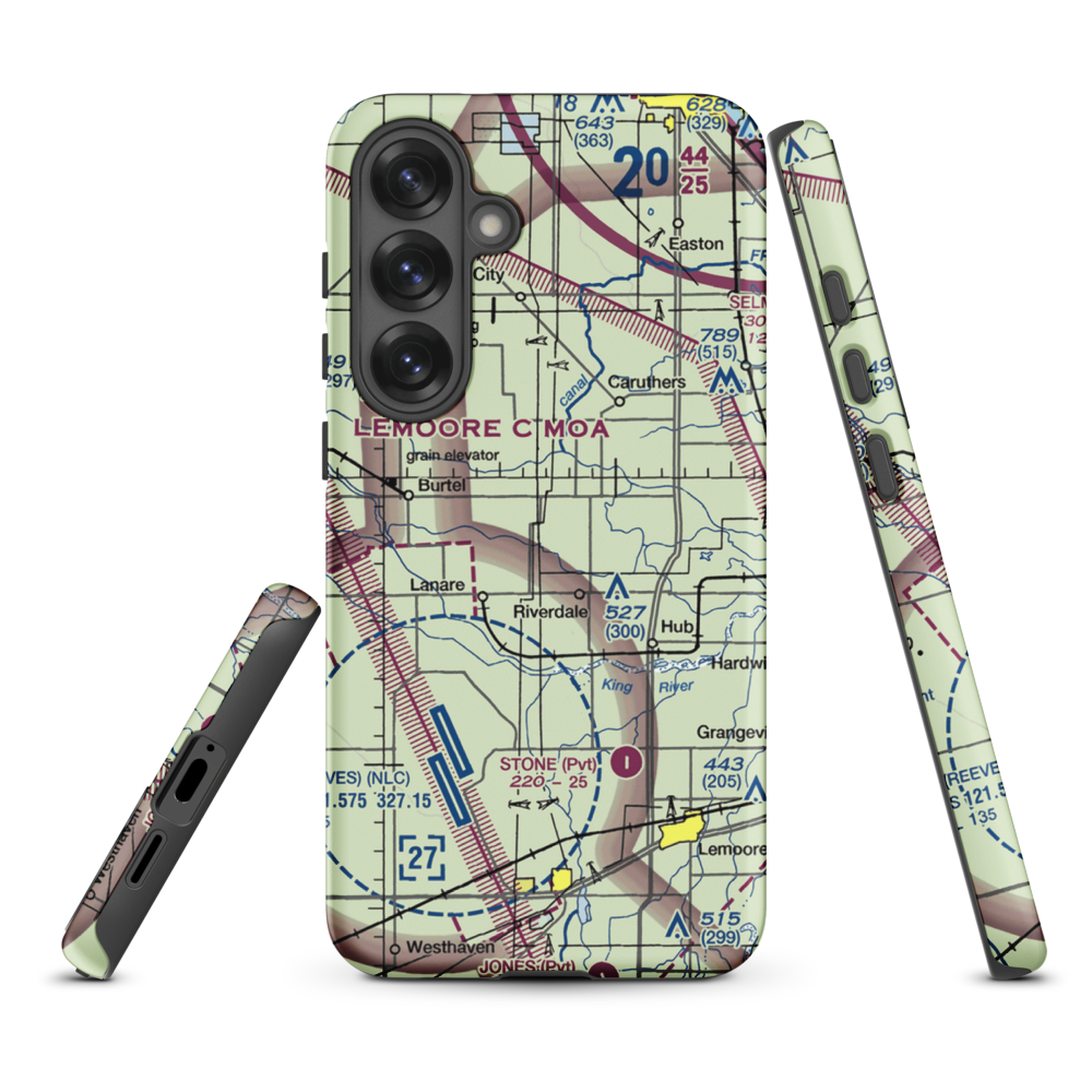 Swanson Ranch Nr 2 Airport (89CA) VFR Sectional Samsung Phone Case Samsung Galaxy S25 Plus model shown