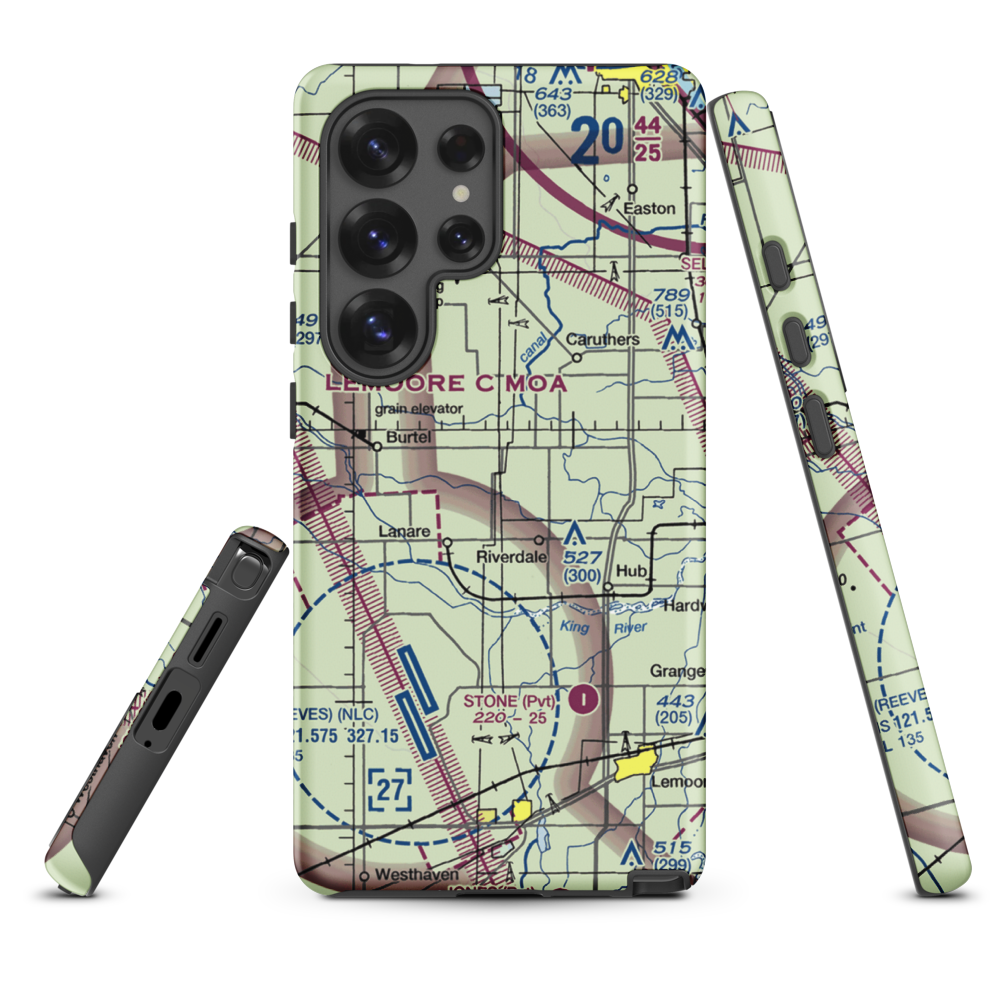 Swanson Ranch Nr 2 Airport (89CA) VFR Sectional Samsung Phone Case Samsung Galaxy S25 Ultra model shown