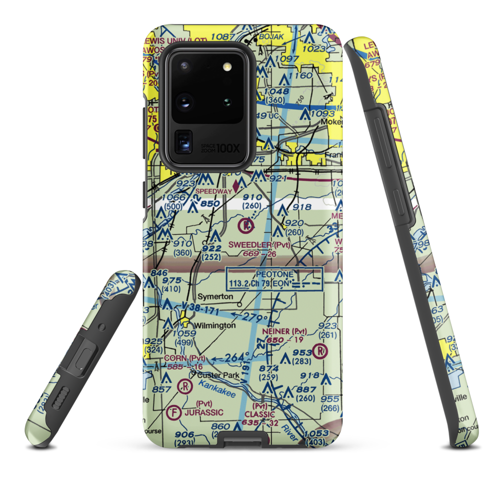 Sweedler Airport (3IL2) VFR Sectional Samsung Phone Case Samsung Galaxy S20 Ultra model shown