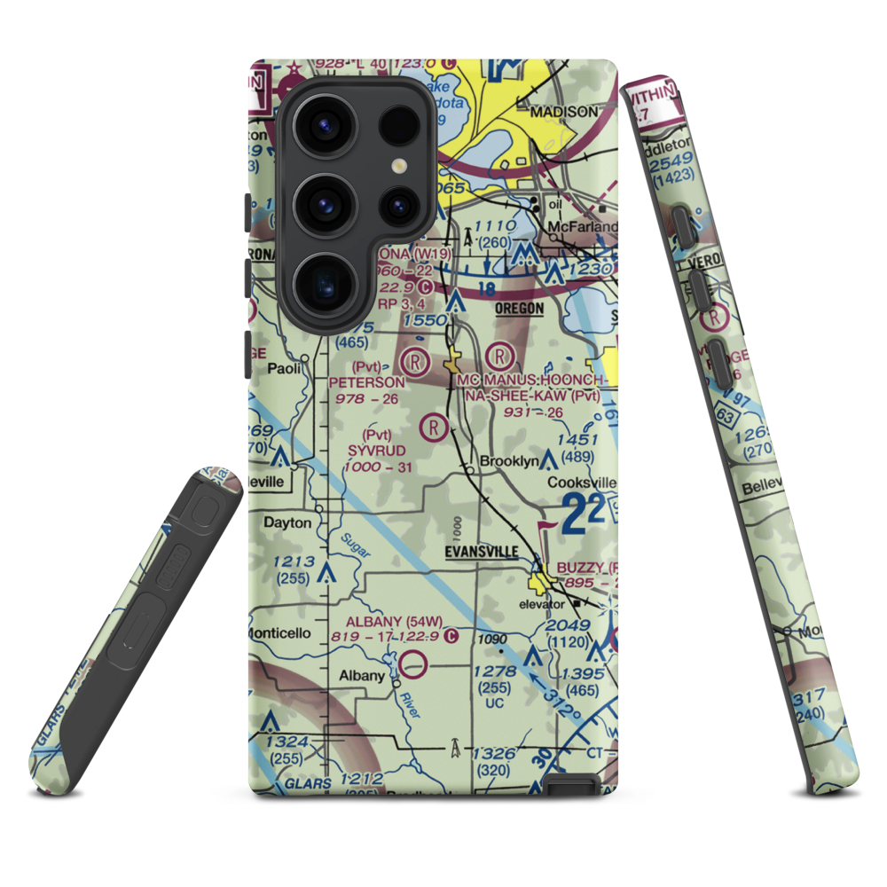 Syvrud Airport (7WI5) VFR Sectional Samsung Phone Case Samsung Galaxy S23 Ultra model shown