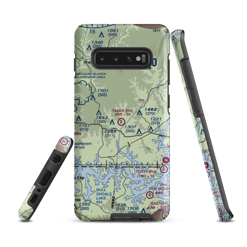 Taber Field (26MO) VFR Sectional Samsung Phone Case Samsung Galaxy S10 Plus model shown
